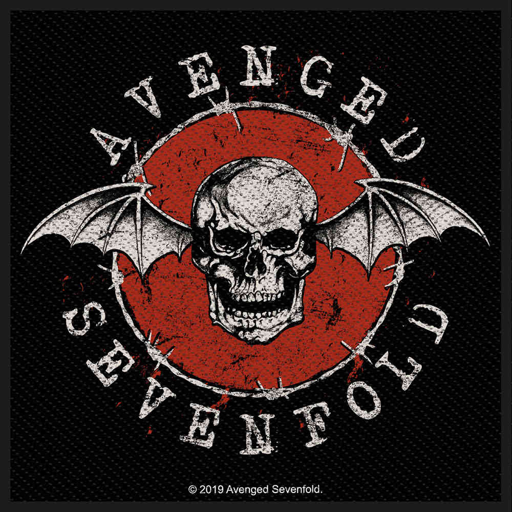 Avenged Sevenfold - Distressed Skull Patch - Black